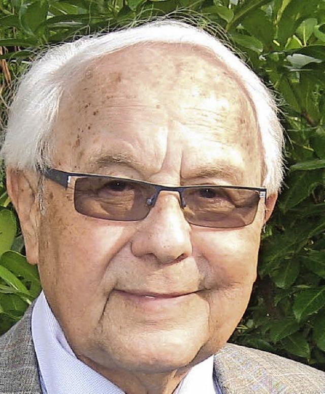 Rolf Sauter bei seinem 85. Geburtstag 2011.   | Foto: Archivbild: Hans Spengler