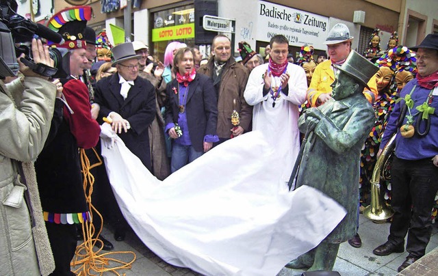 Am &#8222;Schmutzige&#8220; anno 2006 ...r Andres in der Steinstrae enthllt.   | Foto: archivfoto: Ulrike derndinger