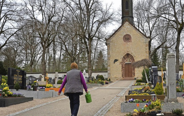 Auf dem Lffinger  Friedhof  muss Plat...native Bestattungen geschaffen werden.  | Foto: Martin Wunderle