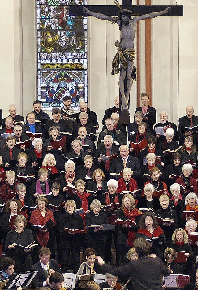 Die Kantorei wagt sich zum Abschluss d...hen an die Matthus-Passion von Bach.   | Foto: Kantorei