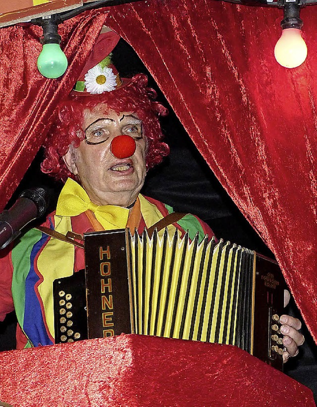 Der erste Clown lie nicht lange auf sich warten.   | Foto: Hartmann