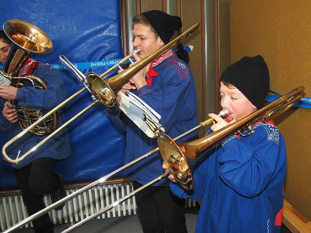 Mit dabei: die Bonndorfer Narrenmusik.