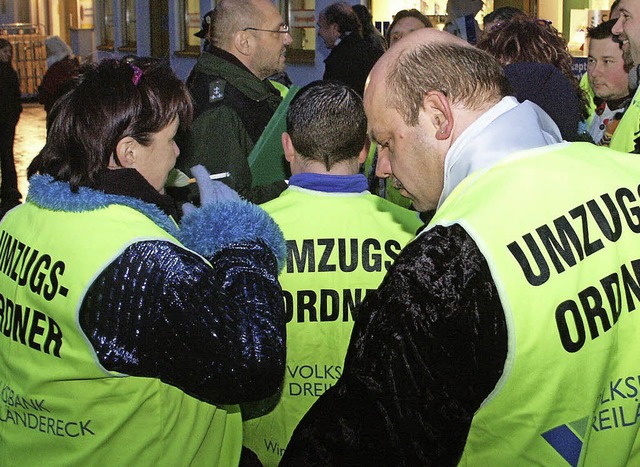 Sicher ist sicher &#8211; dafr sorgt neben den Ordnern die Polizei.   | Foto: SENF