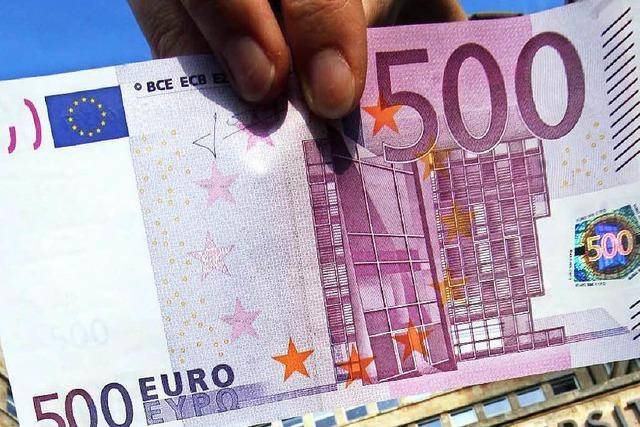 500-Euro-Schein vor dem Aus?