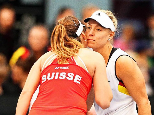 Australian-Open-Siegerin  Angelique Ke...nzel-Niederlage gegen   Belinda Bencic  | Foto: dpa