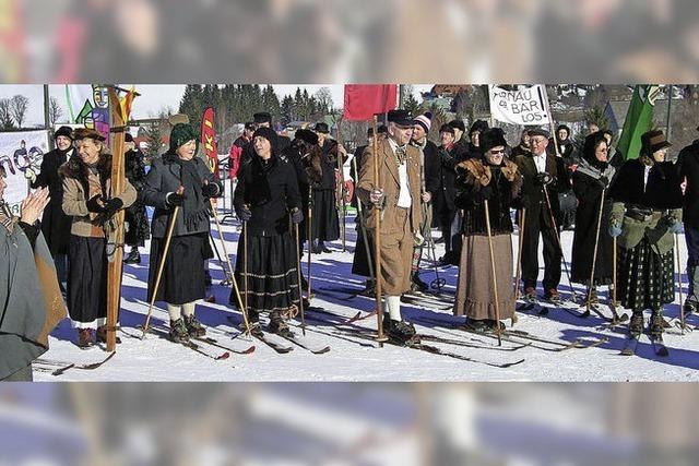 Historisches Skirennen auf dem Feldberg