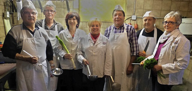 Neues Suppenteam Heimbacher Waldteufel...Schoner, Helmut Fro und Renate Hgle.  | Foto: Aribert Rssel