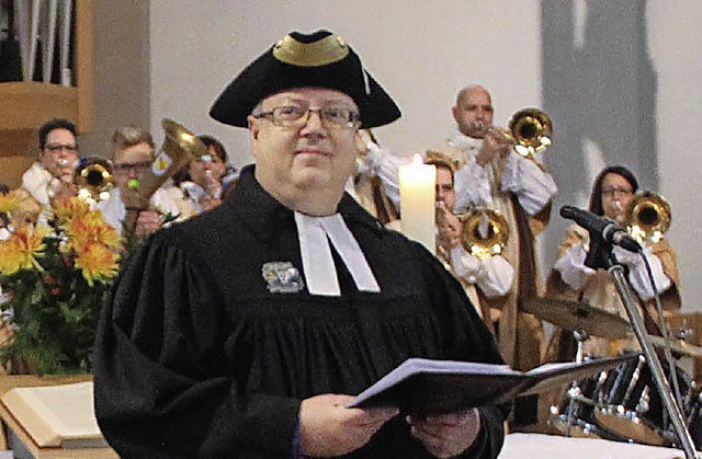 Erstmals fand der Narrengottesdienst i...nner,  Guggenmusik d&#8217; Namelose.   | Foto: Monika Weber