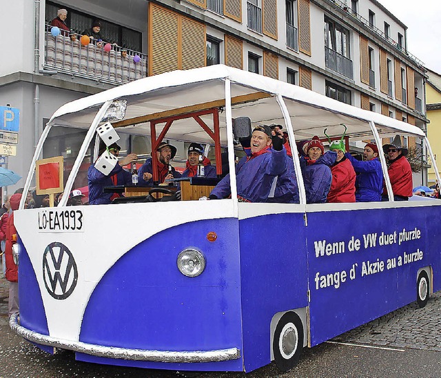 Der Elferrat Aitern nahm sich den VW-Skandal vor.  | Foto: Anja Bertsch