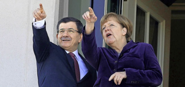 Eintrchtig: der trkische Premiermini...ben, bleibt allerdings ein Geheimnis.   | Foto: AFP