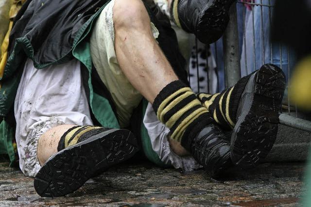 Mehr Regen und weniger Verletzte an Fasnet