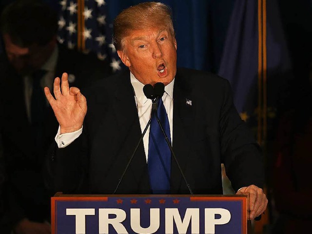 Donald Trump: &#8222;Mit Euch hat es angefangen!&#8220;  | Foto: AFP