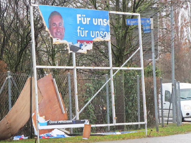 Das war einmal ein AfD-Plakat in Emmendingen.  | Foto: Privat