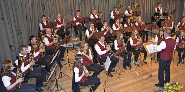 Der Musikverein Riedern ist gut aufges...m 150-jhrigen Bestehen des Vereins.    | Foto: Archiv