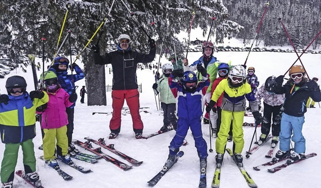 Der Nachwuchs  der Skizunft Lahr beim Kurs im Schwarzwald.   | Foto: Sebastian Khli