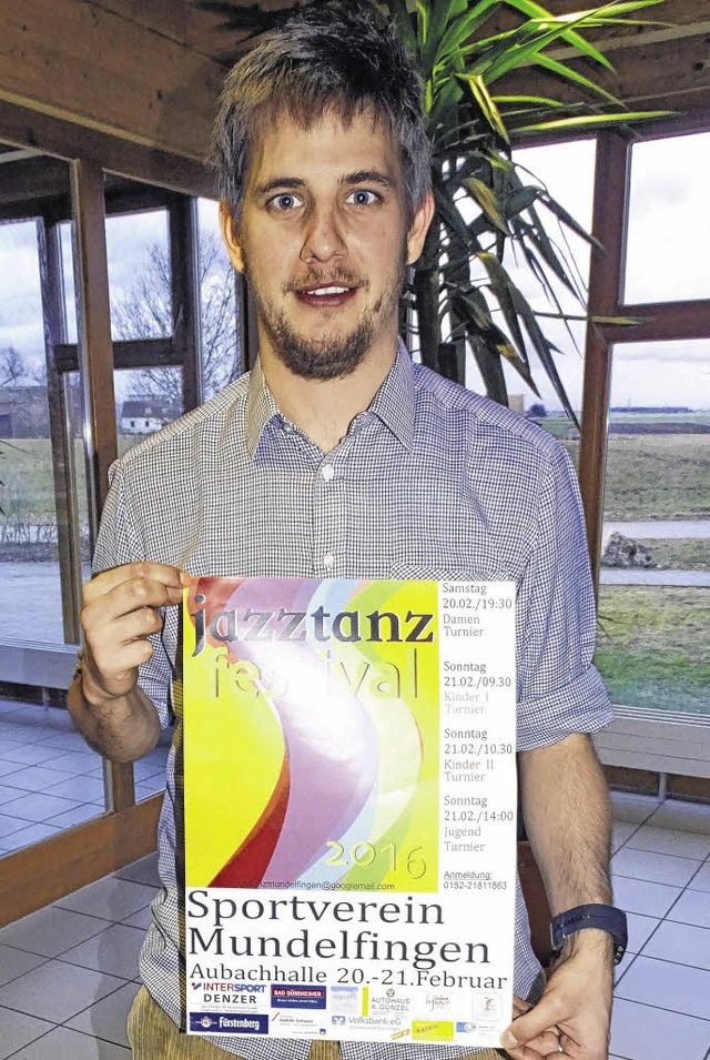 Daniel Schwarz organisiert das Jazztanzfestival in Mundelfingen.   | Foto: Rainer Bombardi