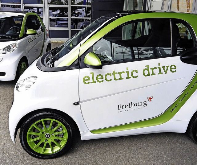 Die Stadt Freiburg will die Zahl der Elektroautos aufstocken.   | Foto: Archivfoto: Thomas Kunz
