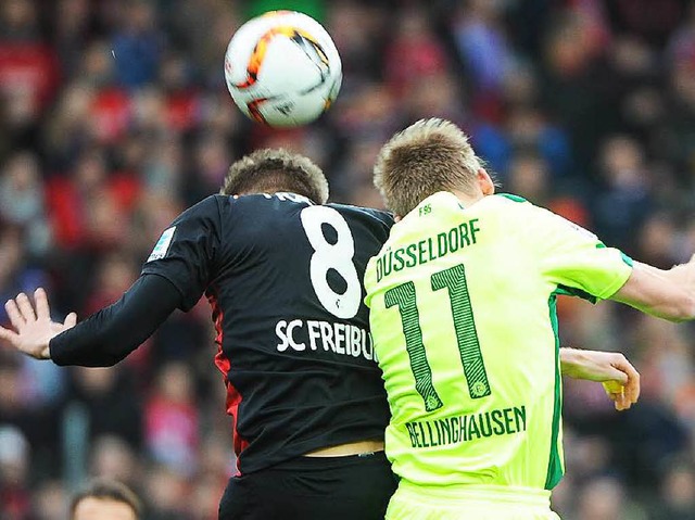 Freiburg gegen Dsseldorf &#8211; bei ...egneten sich zwei Teams auf Augenhhe.  | Foto: Achim Keller