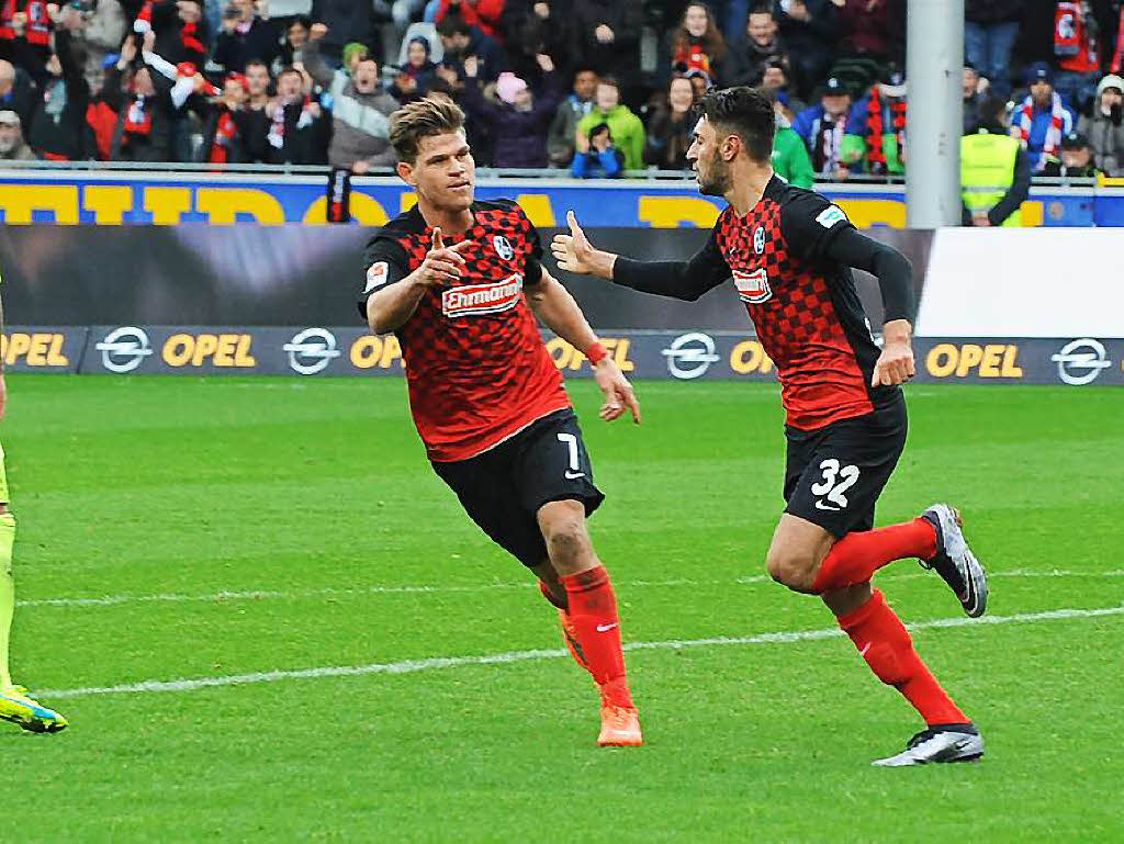 Nur vom Punkt getroffen: Der SC Freiburg spielt nicht sonderlich gut und schafft es deshalb nicht einen Punkt mitzunehmen.