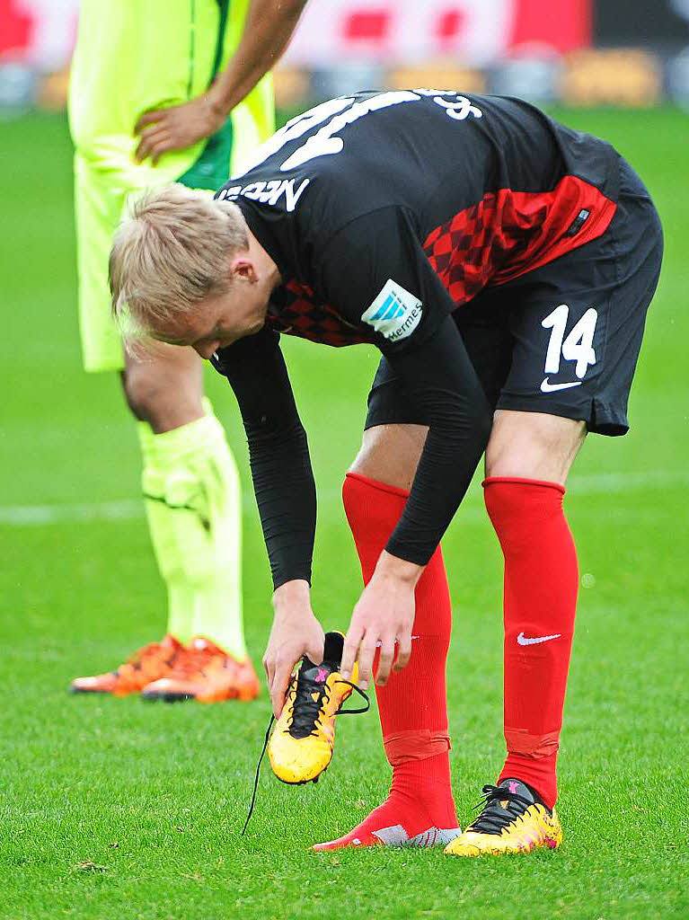 Nur vom Punkt getroffen: Der SC Freiburg spielt nicht sonderlich gut und schafft es deshalb nicht einen Punkt mitzunehmen.