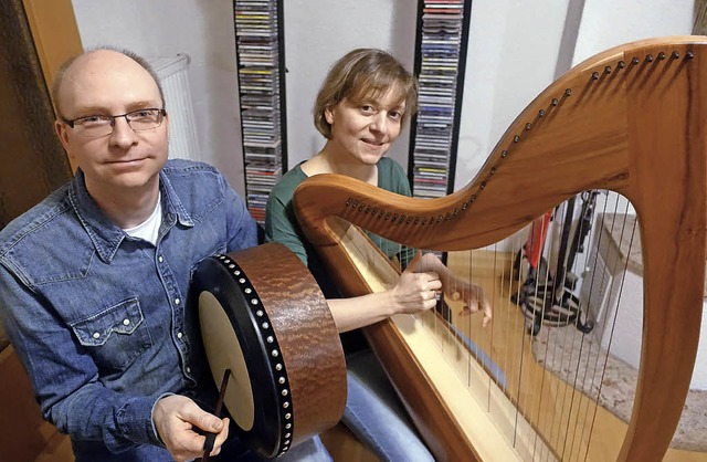 Yvonne und Michael Deusch vom  Ensemble Dil    | Foto: Roswitha Frey