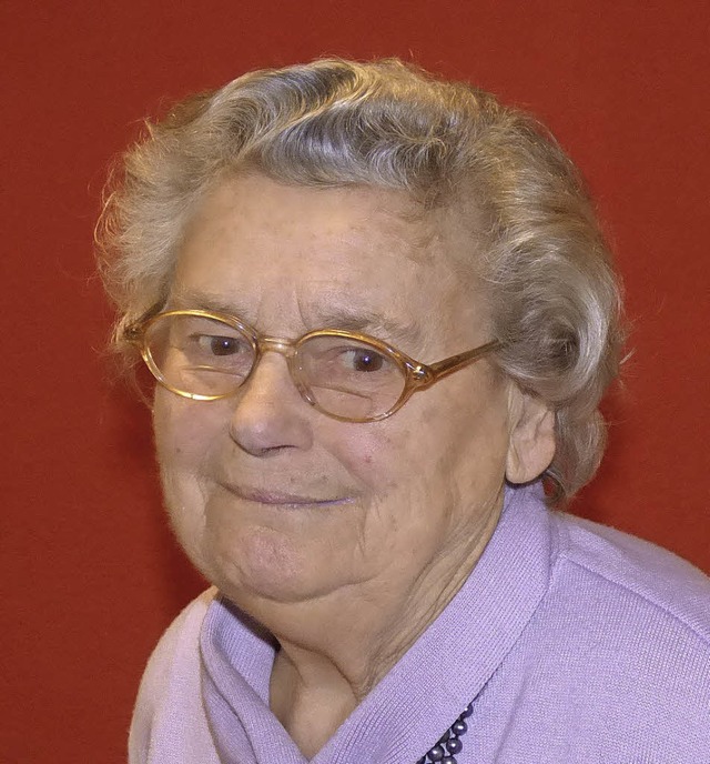 Gertrud Enderlin wurde 85 Jahre  | Foto: Brigitte Rssel