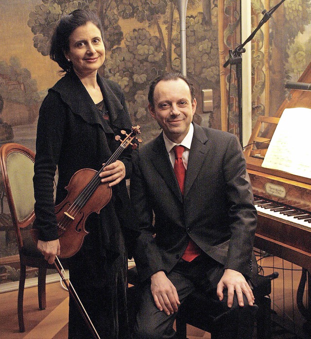 Ariadne Daskalakis (Violine) und Paolo...en von Beethoven, Mozart und Schubert.  | Foto: Hans Jrgen Kugler