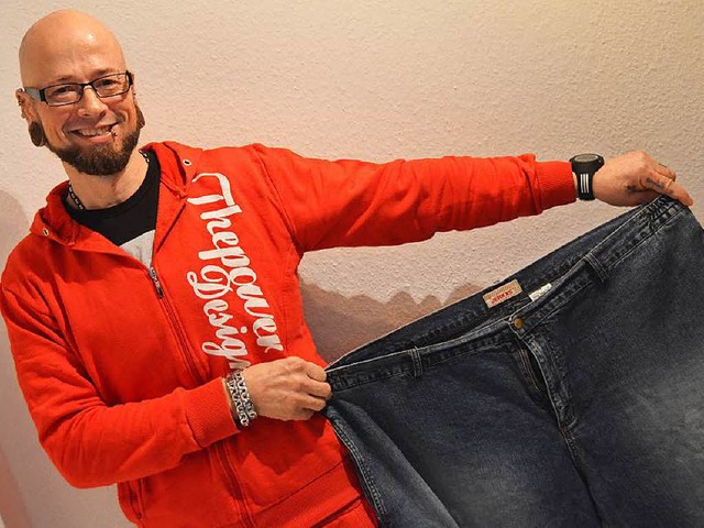 Alexander Pfefferle hat fast 90 Kilogramm abgenommen.  | Foto: Kathrin Blum