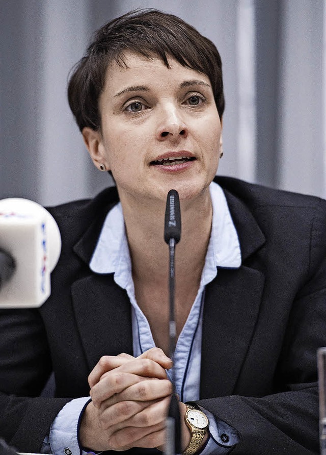 Umstritten: Frauke Petry, Bundesvorsitzende der AfD  | Foto: dpa