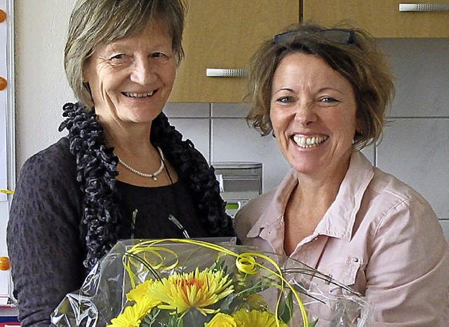 Petra Brombacher-Vollmer (rechts) dankte Ute Brtschkus.   | Foto: Privat