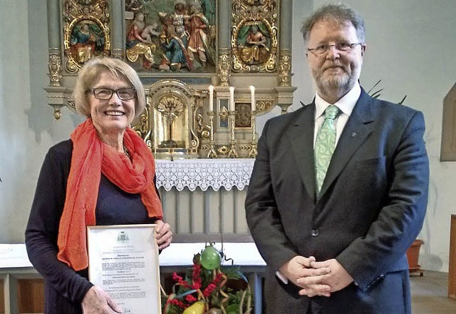 Marlene Kech aus Ewattingen freut sich...ch sonntgliche Gottesdienste feiern.   | Foto: Gertrud Rittner