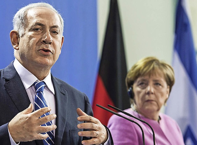 Benjamin Netanjahu und Angela Merkel   | Foto: AFP