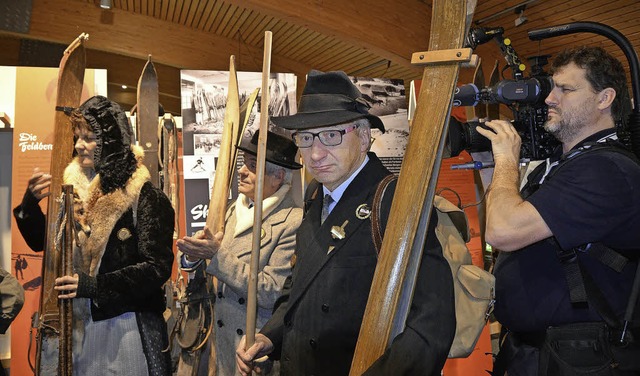 Die historischen Skilufer aus Brenta...5 Jahre Skilauf im Schwarzwald dabei.   | Foto: Ralf MOrys