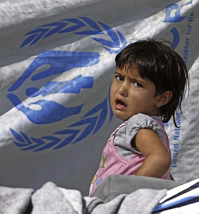 Mdchen in einem UNHCR-Flchtlingscamp in Jordanien  | Foto: DPA