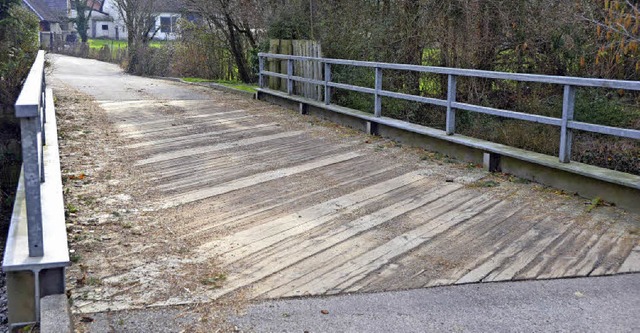 Saniert werden muss die Brcke in der Sgegasse.   | Foto: Andrea Gallien