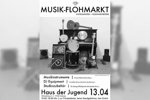 Samstag: Musik-Flohmarkt im Haus der Jugend
