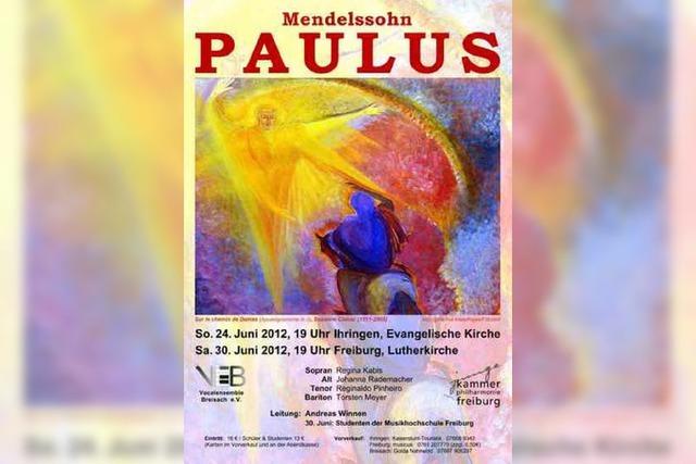 Samstag: Vier Musikstudenten dirigieren Mendelssohns 'Paulus'