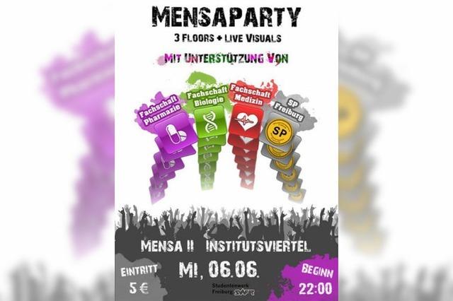 Heute: Mensaparty in der Mensa Institutsviertel