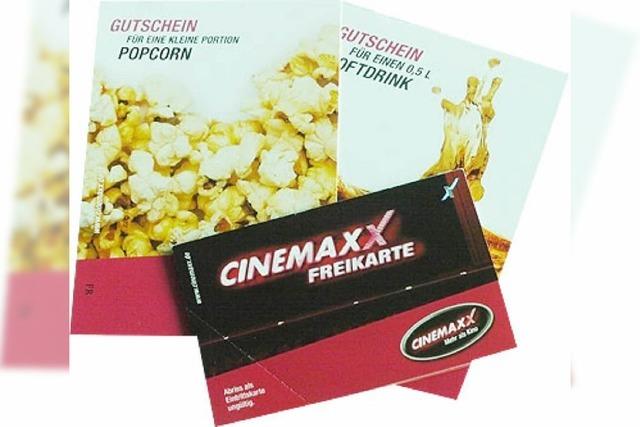 Verlosung: Kino-Gutscheine frs Cinemaxx