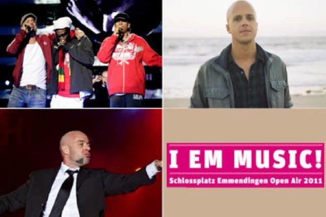 Milow, Shne Mannheims und Unheilig auf dem Emmendinger Schlossplatz