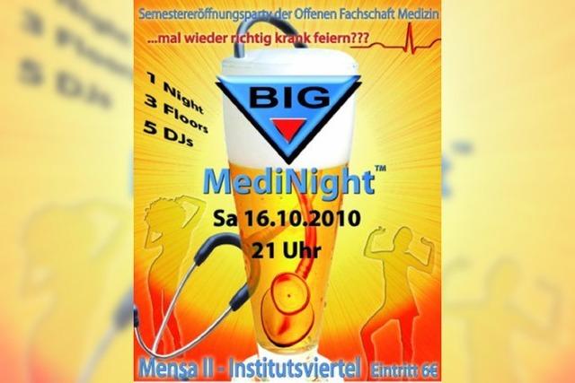 Samstag: Big Medi Night in der Mensa Institutsviertel
