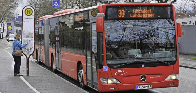 An der Haltestelle &#8222;Brenweg&#82...mit der Linie 10 gibt es  nicht mehr.   | Foto: Thomas Kunz