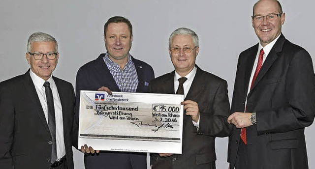Gnther Heck (links) und Ulf Bleckmann...rgen Allweier und OB Wolfgang Dietz.   | Foto: Privat