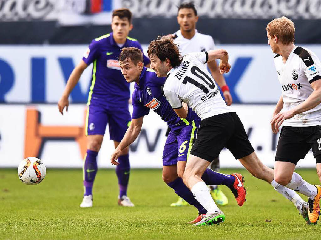 In der ersten Halbzeit gekmpft, im zweiten Durchgang mit Maximilian Philipp offensive Qualitt ausgespielt: Der Sportclub gewinnt in Sandhausen mit 2:0.