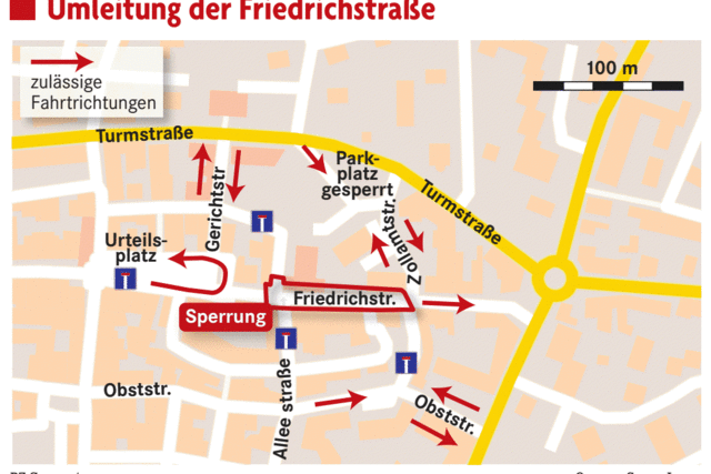 Baubeginn in der Friedrichstrae