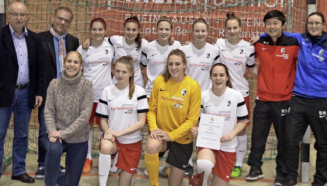 Die Mannschaft des SC Freiburg gewann ...isterschaft der Frauen in Rheinhausen.  | Foto: Jrg Schimanski