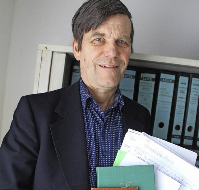 Volker Frielingsdorf wurde  fr die ne...ch im Redaktionsarchiv der BZ fndig.   | Foto: Hermann Jacob