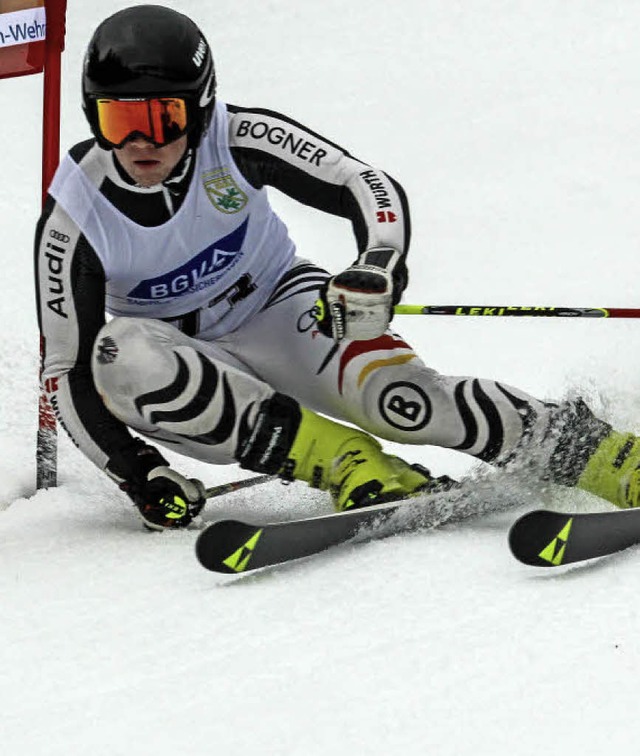 Landesmeister in der Klasse U21 im Riesenslalom: Urs Rotkamm vom SC Waldshut   | Foto: Lffler