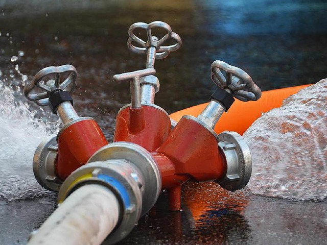 So sollte das Wasser im Brandfall spru...zeit zu wenig Druck in den Leitungen.   | Foto: Susanne Mller