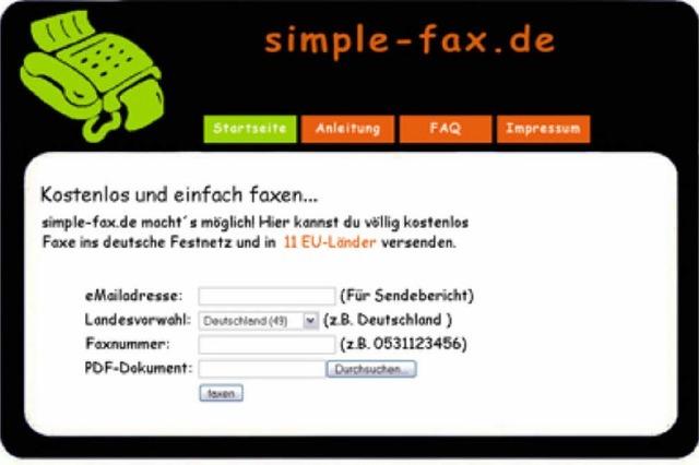 Simple Fax: Kostenlos und online faxen